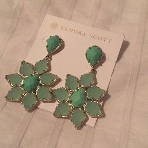 Kendra Scott Greta Earrings - Mint & Chalcedony